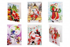 Коледни поздравителни картички - 120 бр (различни дизайни)