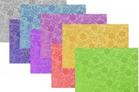 Цветна целофанова хартия ( на цветя) с размери  50x70 cm - 20бр./пакет