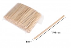 Дървени пръчки 140х6х1,4 мм - опаковка от 1000 броя