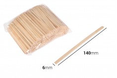 Дървени пръчки с размери 140х6х1,2 мм в опаковка от 1000 броя