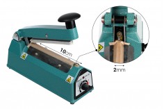 Ръчна термолепчачка настолна за херметическо запечатване на пликове с дължина 10 см и ширина 2 мм 