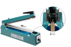 Ръчна термолепчачка настолна за херметическо запечатване на пликове с дължина 40 см и ширина 2 мм