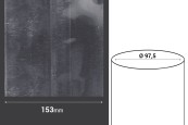 153 mm широка термосвиваема капсула с прорез - в текущ метър (Φ 97,5 mm)
