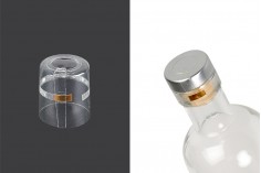 Capsule 22x25 mm transparent and heat-shrinkable