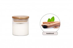 Sandalwood  aromalı ahşap fitilli soya mumu (110gr)