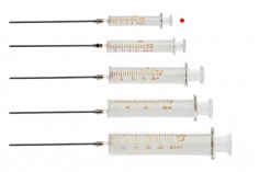 5 ml стъклена спринцовка с метална игла