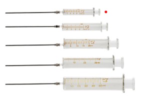 5 ml стъклена спринцовка с метална игла-изображение_група