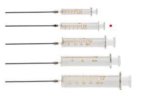 10 ml стъклена спринцовка с метална игла-изображение_група