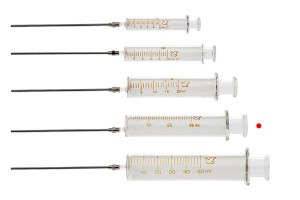 30 ml стъклена спринцовка с метална игла-изображение_група