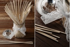 Бамбукови пръчки за ароматизатор  25 cm - 100 броя в пакет 