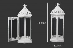 Фенер метален със стъклени прозорци в компект 3 бр. - S-M-L 