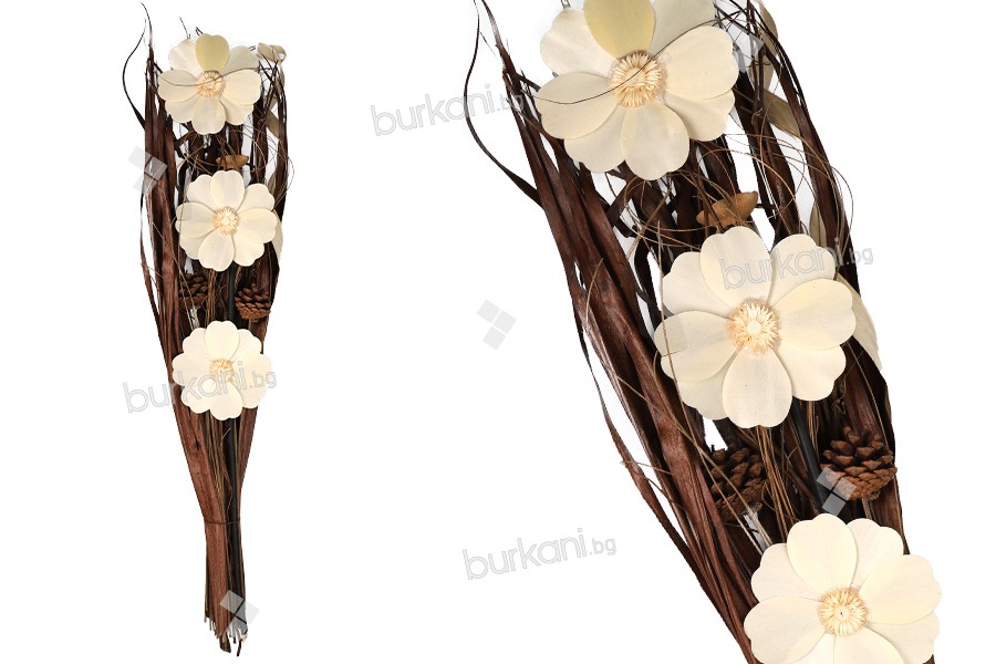 80 cm beyaz çiçekli dekoratif dallar