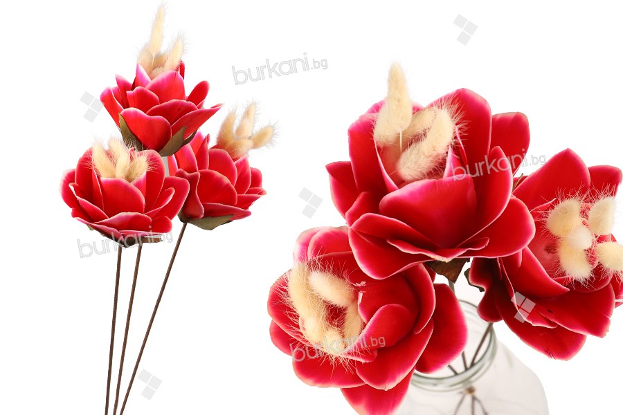 Декоративни цветя 60 см - букет от 3 бр. 