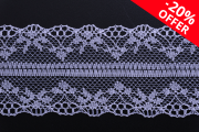 Dantel polyester çift genişliği 40 mm - 10 metre