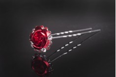 Декоративни метални брошки Роза с ширина 18 mm - 20 броя