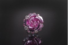 Декоративни метални брошки Роза с ширина 18 mm - 20 броя