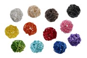Çeşitli renklerde çubuklar için aromatik dekorasyon toplar (çap 3 cm)