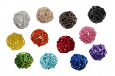 Çeşitli renklerde çubuklar için aromatik dekorasyon toplar (çap 3 cm)