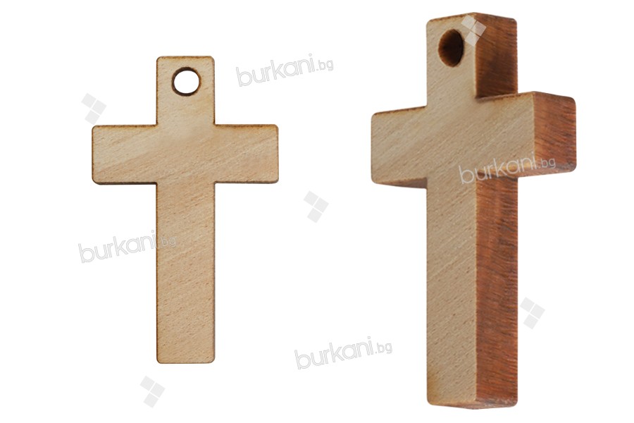 Дървен декоративен кръст  - 25 бр