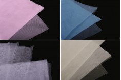 Нарязан гръцки тюл с размери 25х25 см, в различни цветове - по 100 броя на пакет 