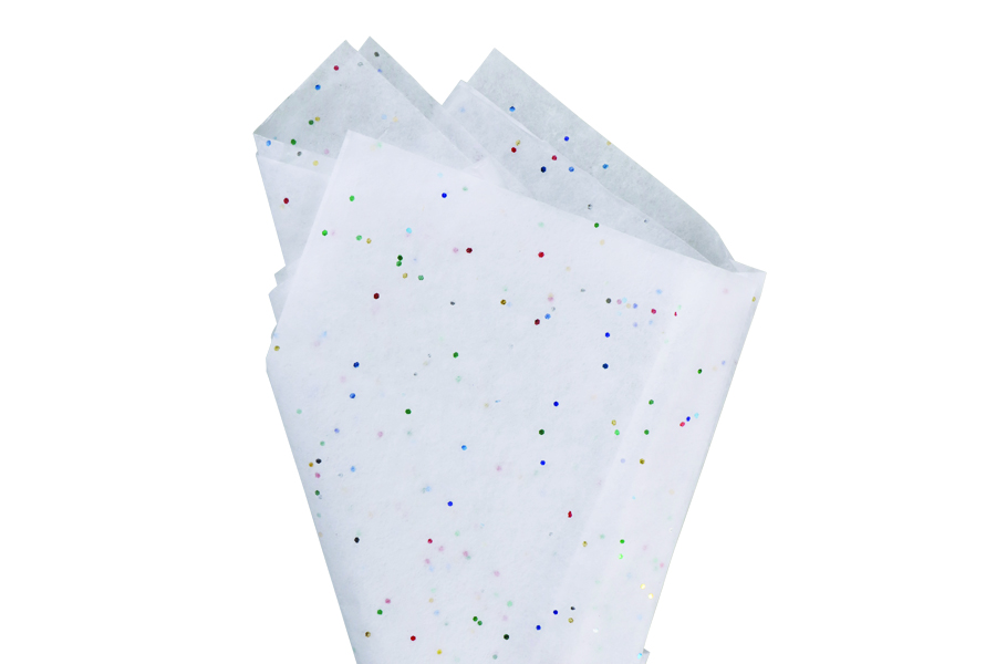 White with colourful glitter [130] 