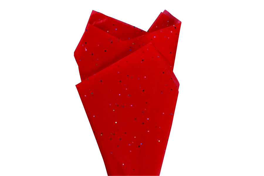 Red with colourful glitter [101] 