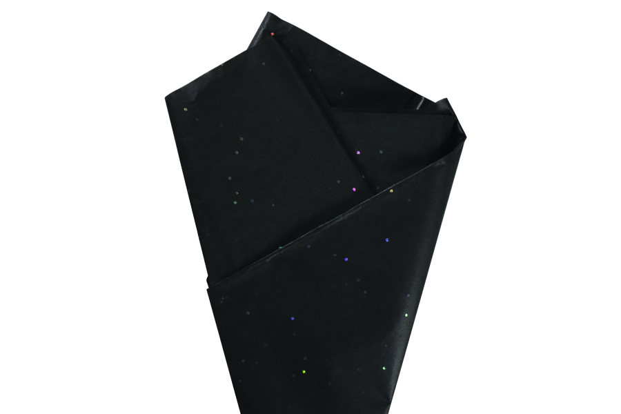 Black with silver glitter [262] 