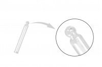 Стъклена дюза за бутилки с гърловина PP20 (30 ml) - дължина 62 mm