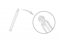 Стъклена дюза за бутилки с гърловина PP24 (60 ml) - дължина 80 mm