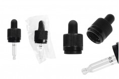 CRC emniyeti ile 10 ml damlalık, siyah MAT emzik ve elektronik sigara için de uygun (bireysel paket)