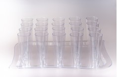 Сватбен комплект: Тава с 20 пластмасови чашки