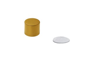 Алуминиеви  UV сребристи, златисти и черни  ΜΑΤ капачки с PP18mm с вътрешен разделител-изображение_размери