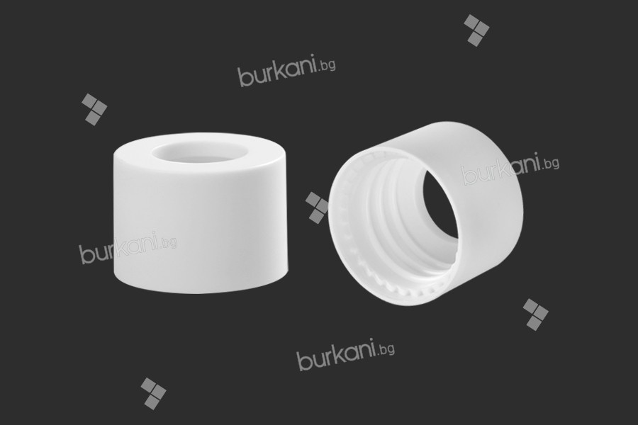 Бяла матова пластмасова капачка ( пръстен)  за пипети от 5 до 100 мл