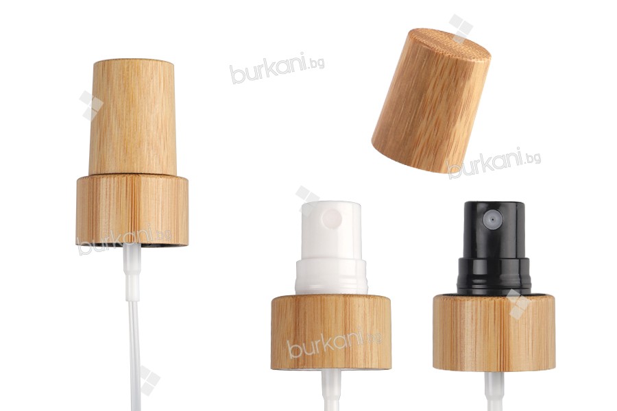 Spray PP18 with bamboo coating, inner plastic and clear cap