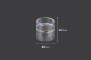 Tермосвиваема капсула 42x40 mm  с прозрачен отвор - 20 бр