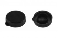 Пластмасова капачка черна без защитен пръстен  - 12 бр