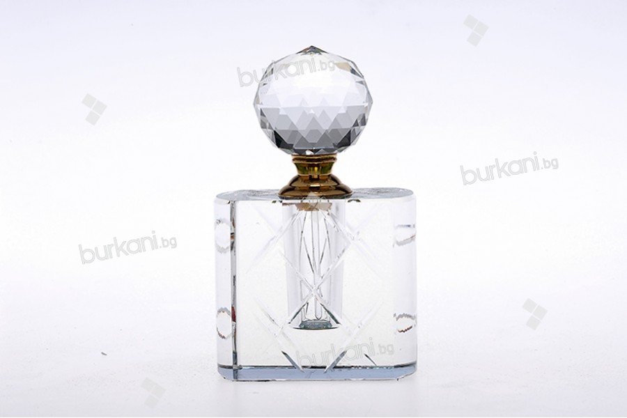 Кристална бутилка 10ml с кристален капак и игла