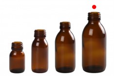 Стъклена кафява бутилка за етерични масла 150 мл ПП28