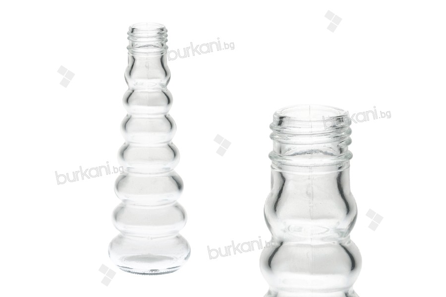 Стъклена бутилка за зехтин или оцер с размери  55x165 - 100 ml