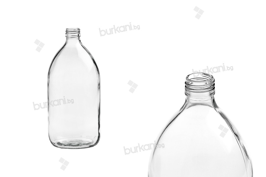 Şişe 1000 ml glass, şeffaf