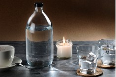 Стъклена бутилка за вода 1000 мл 