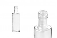 Прозрачна стъклена бутилка 40 мл Дорика (PP 18)