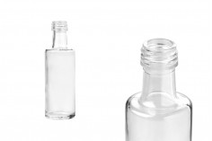 Прозрачна стъклена бутилка 40 мл Дорика (PP 18)
