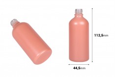 Стъклена розова МАТ бутилка 100 мл за етерични масла с гърловина ПП18 
