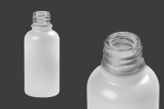 Стъклена бутилка за етерични масла 30 мл ( Бяла Перла) с гърловина PP18