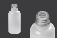 Стъклена бутилка за етерични масла 30 мл ( Бяла Перла) с гърловина PP18