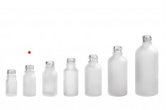 Стъклена МАТОВА  бутилка за етерични масла 10 ml с гърловина PP18