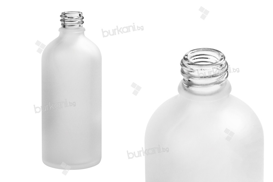 Стъклена Матова бутилка 100 мл за етерични масла 