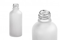 Стъклена матова бутилка за етерични масла 50 мл с гърловина PP18
