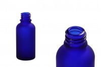 Стъклена бутилка синя матова 30 мл за етерични масла